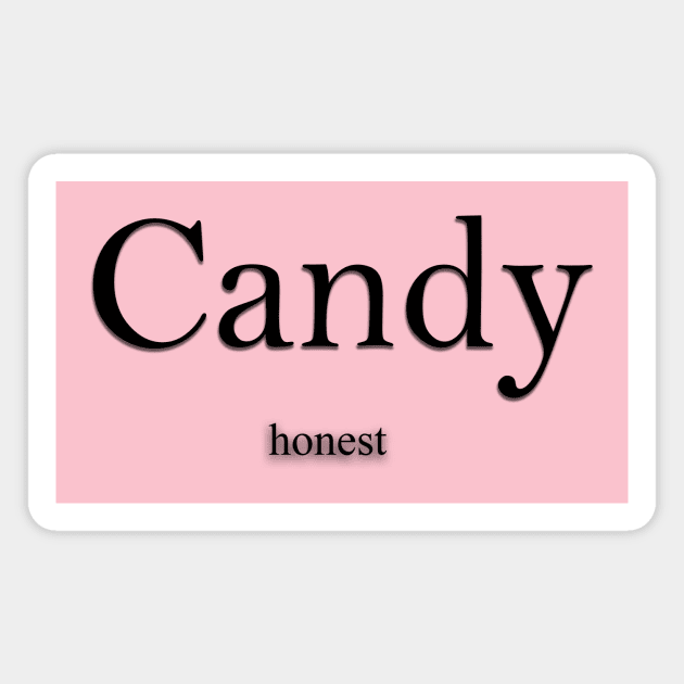 Candy Name meaning Magnet by Demonic cute cat